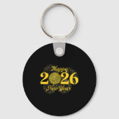 Happy New Year 2026 Countdown Party Trip Matching Sleutelhanger (Voorkant)