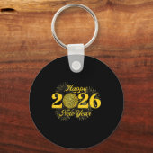 Happy New Year 2026 Countdown Party Trip Matching Sleutelhanger (Voorkant)