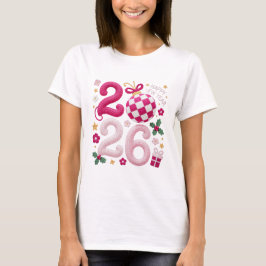 Happy New Year 2026, Crochet Yarn T-shirt