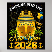 Happy New Year 2026 Cruising Into The New Year 202 Poster (Voorkant)