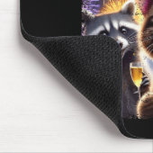 Happy New Year 2026 Cute Cat Raccoon Celebration  Muismat (Hoek)