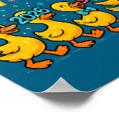 Happy New Year 2026 Cute Duck Party Gift Long Slee Poster (Hoek)