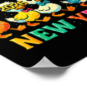 Happy New Year 2026 Cute Duck Party Gift  Poster (Hoek)