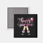 Happy New Year 2026, Cute Funny Gift Men, Women Magneet (Voorkant / Achterkant)