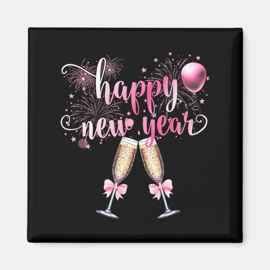 Happy New Year 2026, Cute Funny Gift Men, Women Magneet (Voorkant)