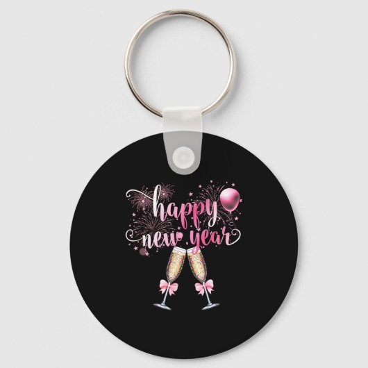 Happy New Year 2026, Cute Funny Gift Men, Women  Sleutelhanger (Voorkant)