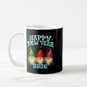 Happy New Year 2026 Cute Gnome Party Gift Koffiemok (Links)