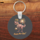 Happy New Year 2026 Dinosaur Funny Dino Tee For Ad Sleutelhanger (Voorkant)