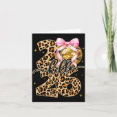 Happy New Year 2026 Disco Ball Bow New Year's Eve  Kaart (Voorkant)