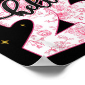 Happy New Year 2026 Disco Ball Bow New Year's Eve  Poster (Hoek)