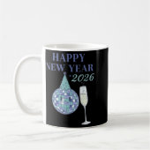 Happy New Year 2026 Disco Ball Celebration  Koffiemok (Links)