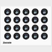 Happy New Year 2026 Disco Ball Celebration  Ronde Sticker (Vel)
