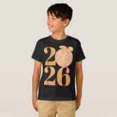 Happy New Year 2026 Disco Ball Coquette Bow New Ye T-shirt (Voorkant volledig)