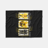 Happy New Year 2026 Disco Ball Gold Coquette Bow F Fleece Deken (Voorkant (Horizontaal))