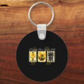 Happy New Year 2026 Disco Ball Gold Coquette Bow F Sleutelhanger (Voorkant)