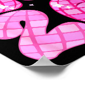 Happy New Year 2026 Disco Ball Nk Coquette Bow Fam Poster (Hoek)