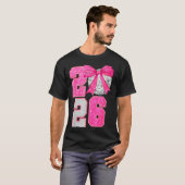 Happy New Year 2026 Disco Ball Nk Coquette Bow Fam T-shirt (Voorkant volledig)