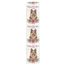 Happy New Year 2026 Dog Decor Table Runner Korte Tafelloper