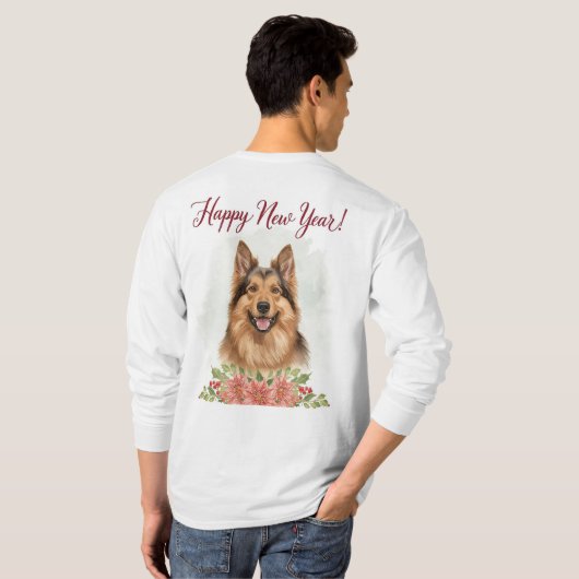 Happy New Year 2026 Dog Long Sleeve Shirt (Achterkant volledig)