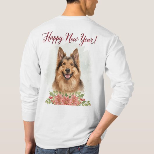 Happy New Year 2026 Dog Long Sleeve Shirt (Achterkant)