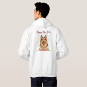 Happy New Year 2026 Dog Lover Hoodie (Achterkant volledig)