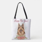 Happy New Year 2026 Dog Lover Tote Bag (Achterkant)