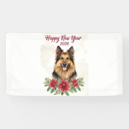 Happy New Year 2026 Dog Theme Spandoek