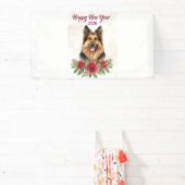 Happy New Year 2026 Dog Theme Spandoek (Insitu)