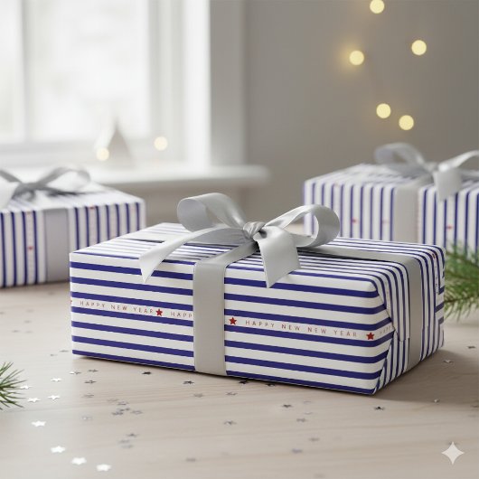 Happy New Year 2026 Elegant Inpakpapier Vel