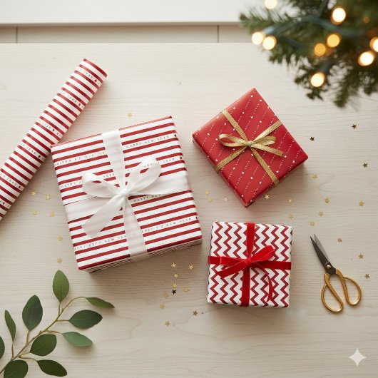 Happy New Year 2026 Elegant Inpakpapier Vel