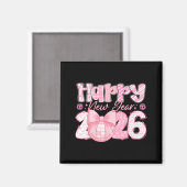 Happy New Year 2026 Eve Party Family Matching Men  Magneet (Voorkant / Achterkant)