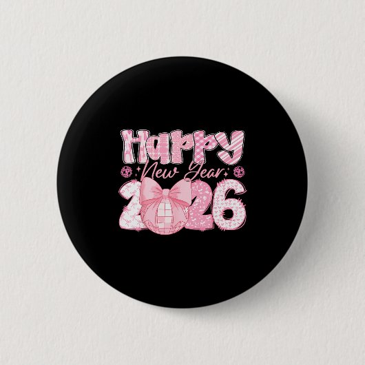 Happy New Year 2026 Eve Party Family Matching Men Ronde Button 5,7 Cm (Voorkant)