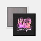 Happy New Year 2026 Family Celebration New Years E Magneet (Voorkant / Achterkant)