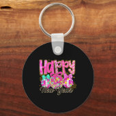 Happy New Year 2026 Family Celebration New Years E Sleutelhanger (Voorkant)