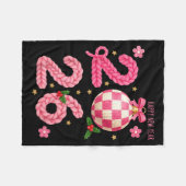 Happy New Year 2026 Family Matching Crochet Men Wo Fleece Deken (Voorkant (Horizontaal))