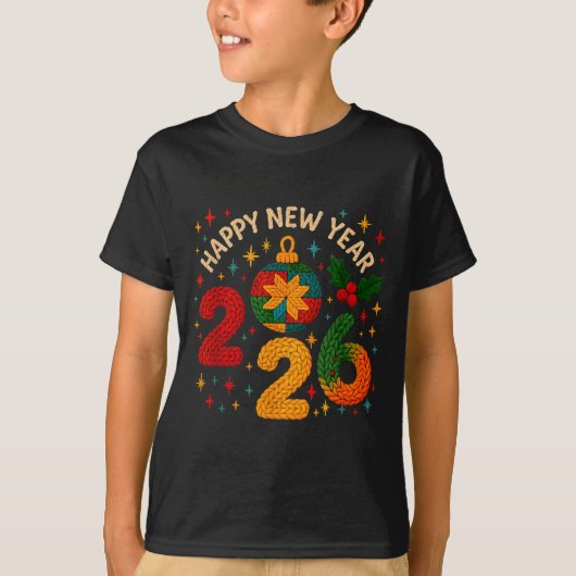 Happy New Year 2026 Family Matching Gift  T-shirt (Voorkant)
