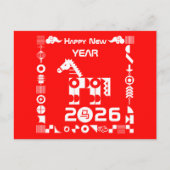 Happy New Year 2026 Feestdagenkaart (Voorkant)