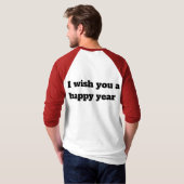 Happy New Year 2026 – Festive Reindeer Shirt (Achterkant volledig)