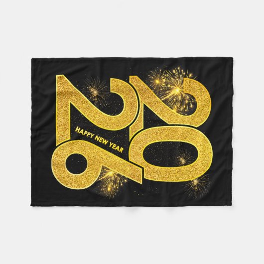 Happy New Year 2026 Firework Family Matching Men W Fleece Deken (Voorkant (Horizontaal))