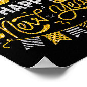 Happy New Year 2026 Fireworks Countdown New Years  Poster (Hoek)