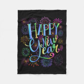 Happy New Year 2026 Fireworks  Fleece Deken (Voorkant)