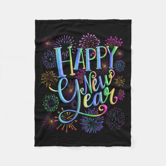 Happy New Year 2026 Fireworks  Fleece Deken (Voorkant)