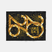 Happy New Year 2026 Fireworks New Year Eve's Nye P Fleece Deken (Voorkant (Horizontaal))