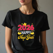 Happy New Year 2026 Fireworks Party Comfort T-shirt