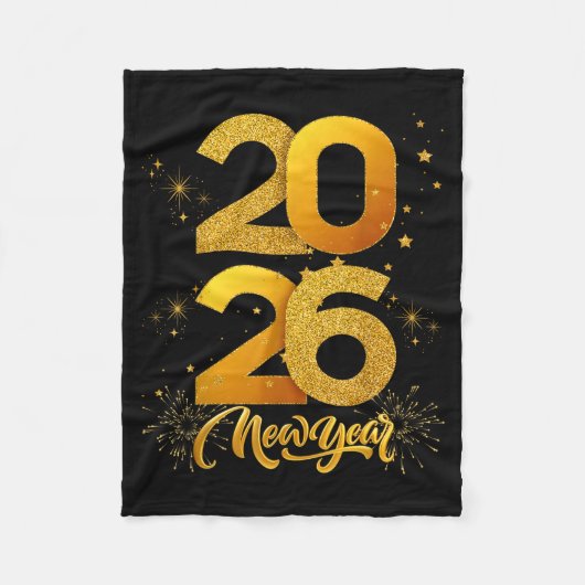 Happy New Year 2026  Fleece Deken (Voorkant)