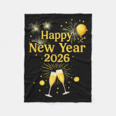 Happy New Year 2026  Fleece Deken (Voorkant)