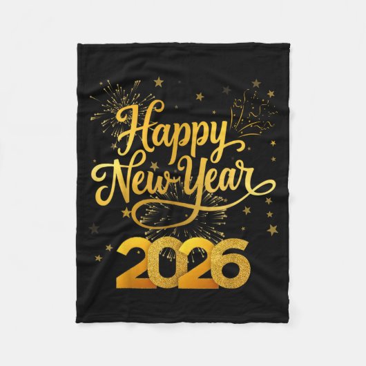 Happy New Year 2026  Fleece Deken (Voorkant)