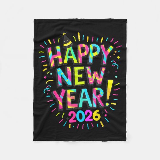 Happy New Year 2026  Fleece Deken (Voorkant)