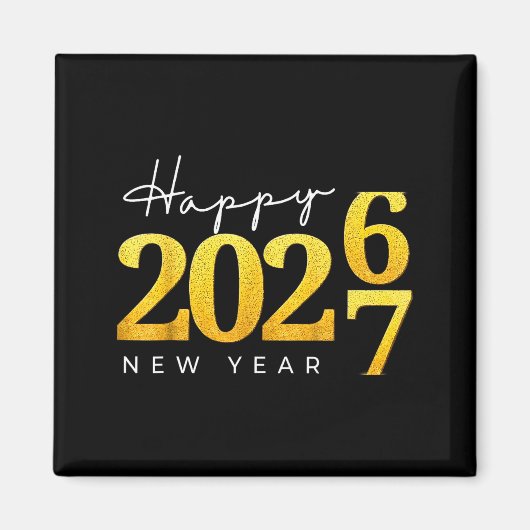 Happy New Year 2026 Funny 67 New Year Countdown Si Magneet (Voorkant)