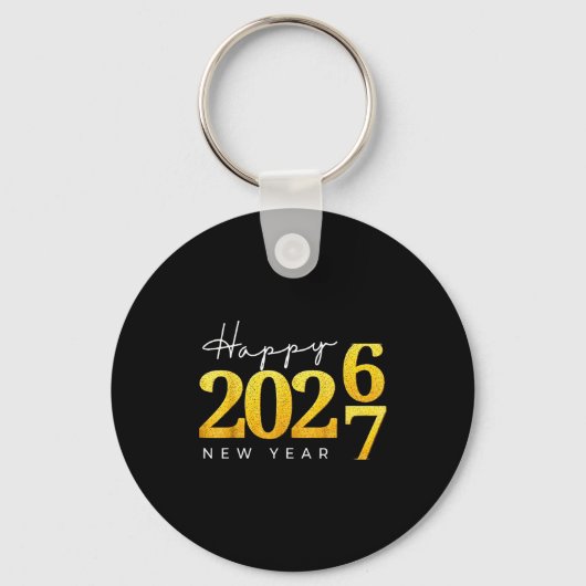Happy New Year 2026 Funny 67 New Year Countdown Si Sleutelhanger (Voorkant)